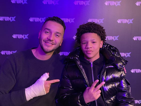 15 jaar oud en hij wordt nu al herkent op straat