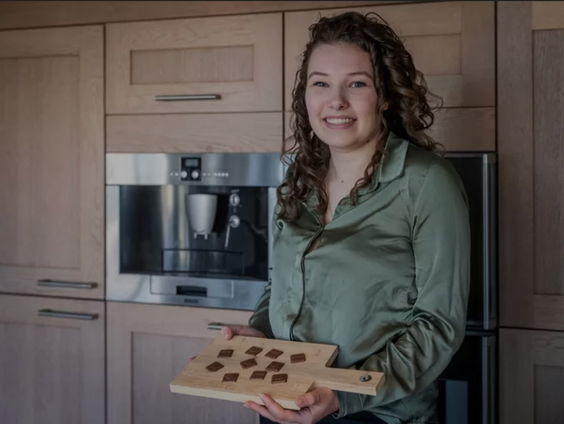Imke (20) ontwikkelt chocolaatje speciaal voor chemo patiënten