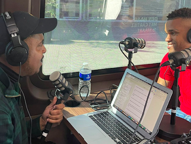 Ernstig vertelt over het opgroeien in Rotterdam Zuid en over zijn rol in de film' Shank'.