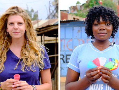 Tjalina (27) is een crowdfunding actie gestart voor menstruatiecups in Kenia
