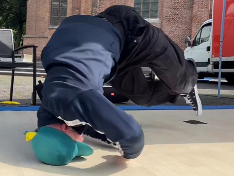 Jeroen is bezig met behalen van nieuw record "schouder begint open te gaan"