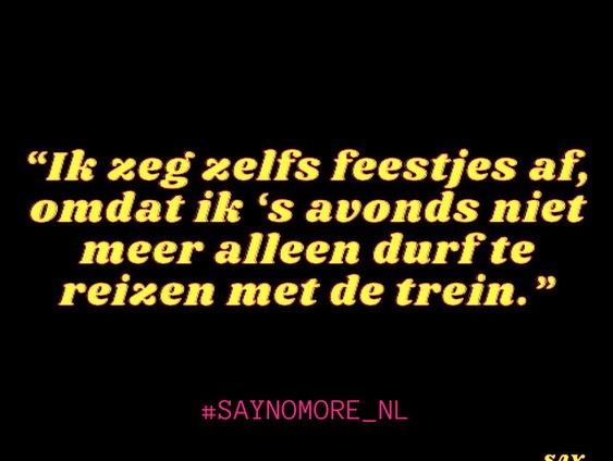 Emma is een platform gestart tegen seksuele intimidatie in het OV!