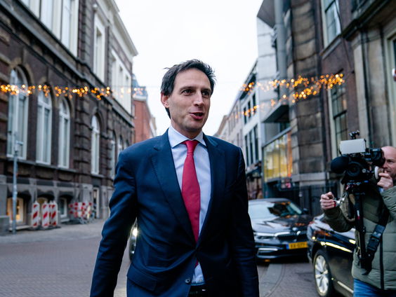 CDA-leider Wopke Hoekstra uitgelaten over regeerakkoord