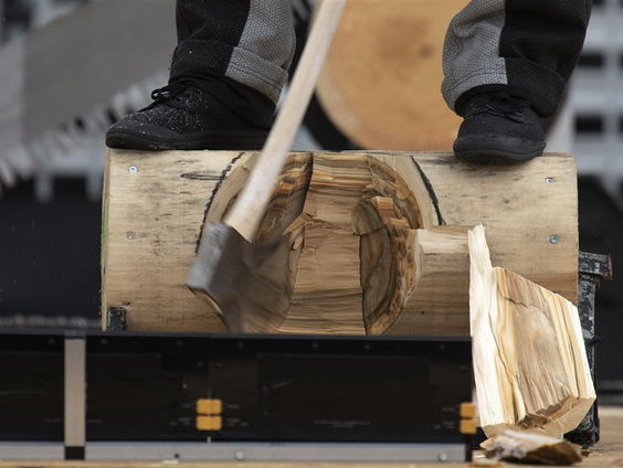 Timbersports: hakken en zagen tegen de klok
