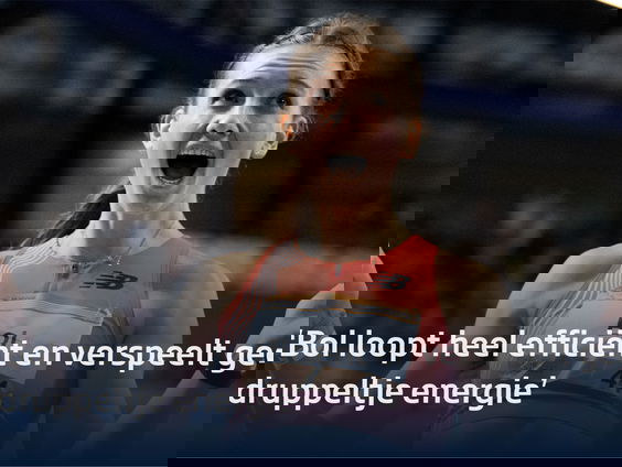 Bol verbetert stokoud wereldrecord op 400 meter: 'Ze verspeelt geen druppeltje energie'