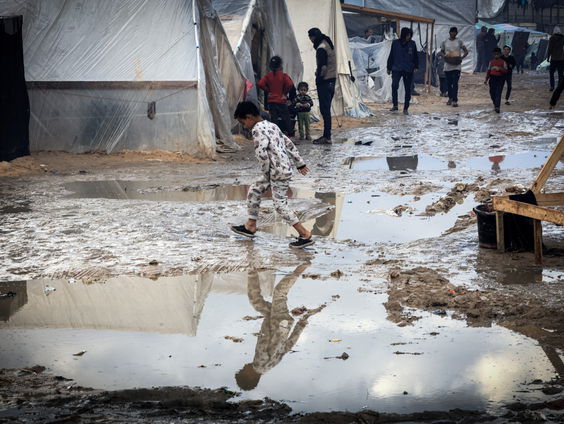 Slechte gezondheid van kinderen in Gaza