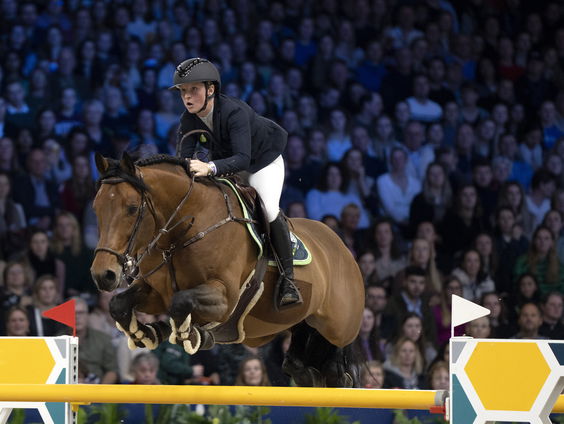 Springtalent Sanne Thijssen bij Jumping Amsterdam