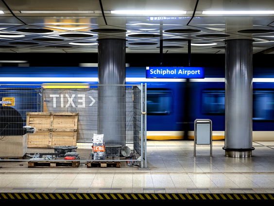 Vandaag 'forse treinhinder' bij Schiphol door extra werkzaamheden