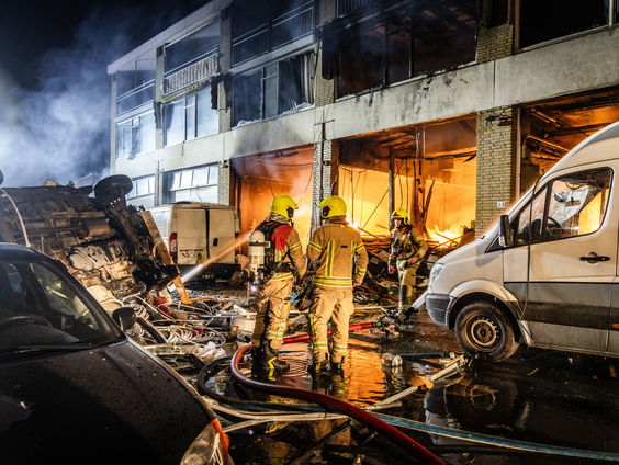 Grote ravage na explosie in Rotterdam