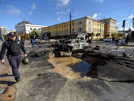 Reacties op raketaanvallen in Oekraïne