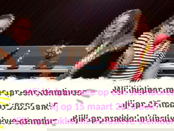 Vrijwilligers met verstandelijke beperking aan slag bij stembus