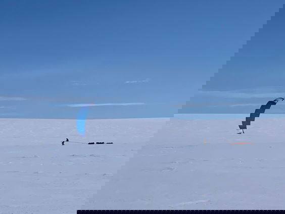 Bernice Notenboom terug van kite-expeditie over de ijskap van Groenland