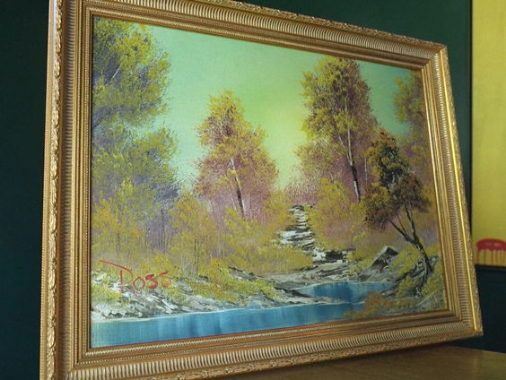 Wat is de kunsthistorische waarde van de schilderijen van Bob Ross?