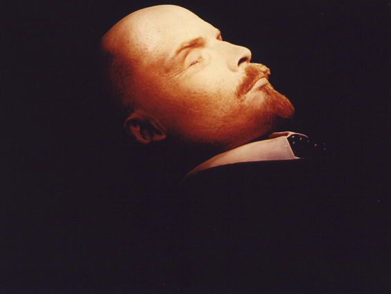 Het gebalsemde lichaam van Vladimir Lenin