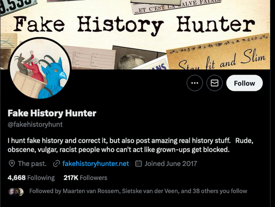 De Fake History Hunter