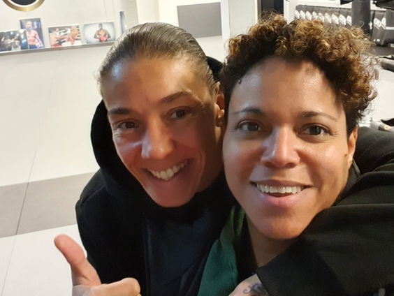 UFC-vechter Germaine de Randamie en actrice Jaike Belfor zijn BFF's