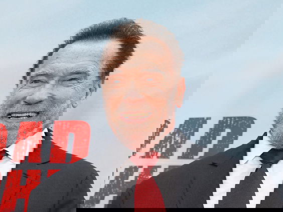 Een portret van Arnold Schwarzenegger