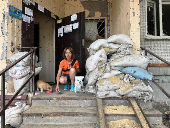 Tussen de ruïnes in Kharkiv