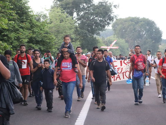 Migranten protesteren omstandigheden opvangcentra Mexico