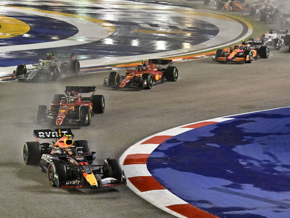 Finish Formule 1 GP Singapore