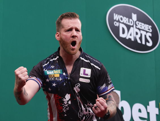 Nederlander Van Dongen maakt debuut op WK Darts, maar komt uit voor Amerika.