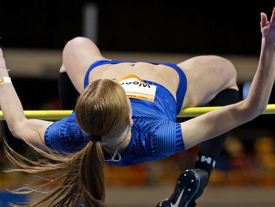 Britt Weerman opnieuw Nederlands kampioen hoogspringen