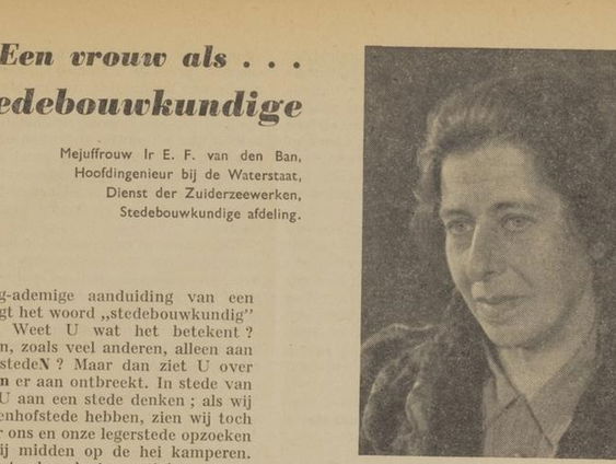 Meer Vrouw Op Straat: stedenbouwkundige Elze van den Ban