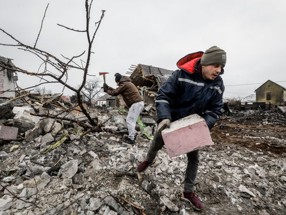 Opnieuw is Kyiv deze week bestookt met raketten