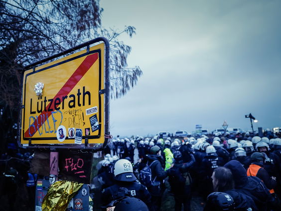 Duitse politie begonnen met ontruiming 'bruinkooldorp' Lützerath