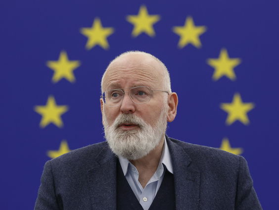 Frans Timmermans over energiesteun aan Oekraine