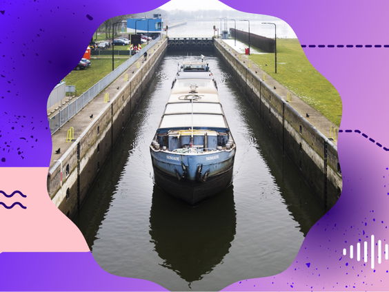 Kleine schepen verdwijnen, vervoer weer naar de weg