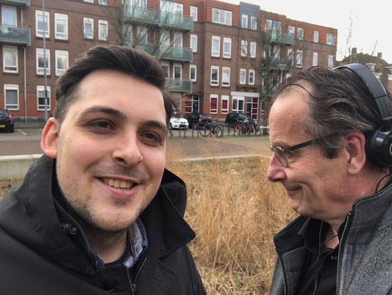 Het Uitzendburea: Marcel op het terrein van het Sparta-stadion