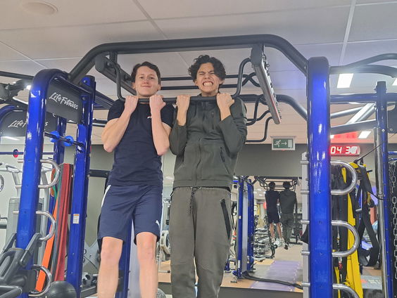 's Nachts in de sportschool