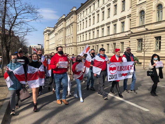 De Wit-Russen die naar Litouwen zijn gevlucht