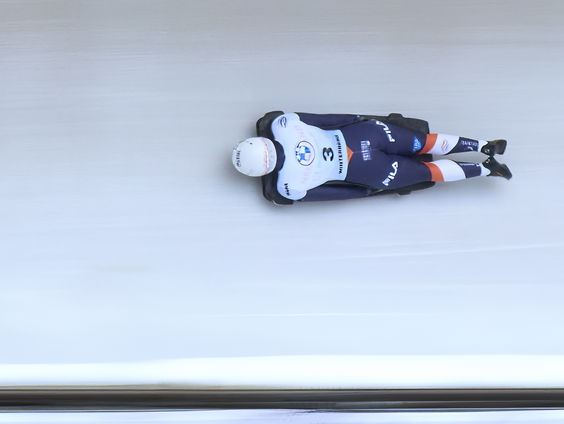 Kimberley Bos daags na de haperende helm