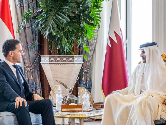 Premier Rutte bezoekt Qatar