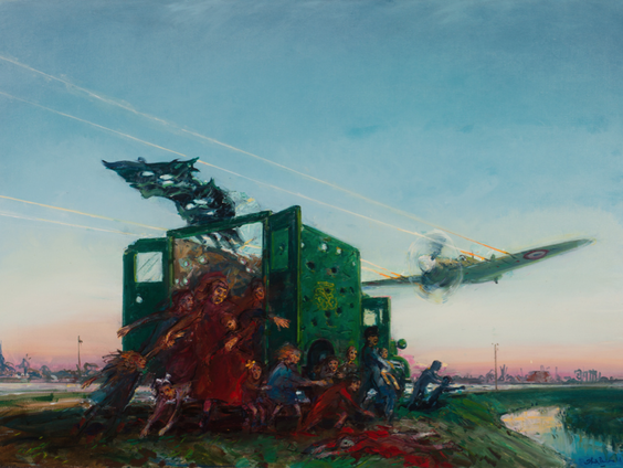 Schilder Henk Panders is in Nederland niet bekend maar wel in de Verenigde Staten