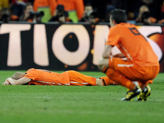 WK finale 2010: 120 minuten lang gevochten als leeuwen