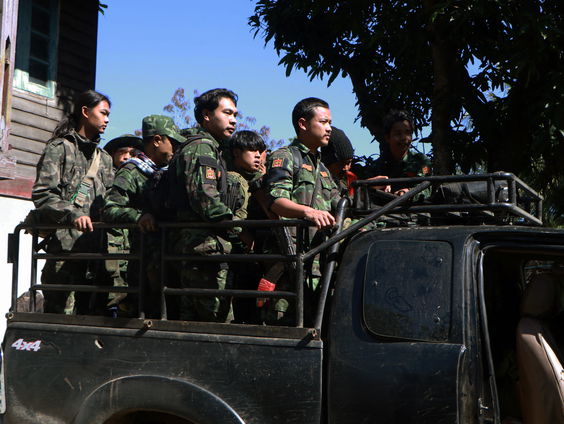 Gevechten in het noordoosten van Myanmar