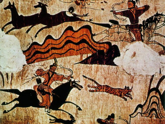 Vakantieman Melanie During in de prehistorie