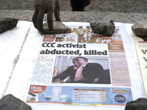 Oppositieleden verdwijnen in Zimbabwe