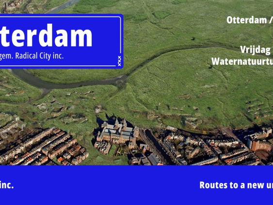 De otter wordt in Amsterdam verwelkomd met de "Otterdam" van kunstenaar Theun Karelse