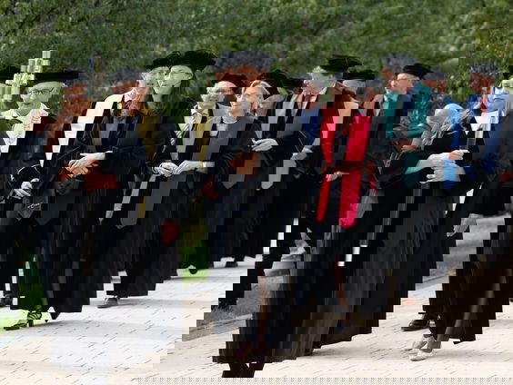 Academisch jaar geopend met protest