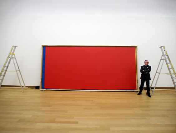 Terug naar toen: Vandaag in 1986 werd het schilderij ‘Who's Afraid of Red, Yellow and Blue’ beschadigd me ...