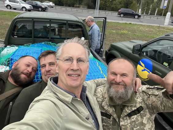 Schrijver Jaap Scholten steunt leger Oekraïne