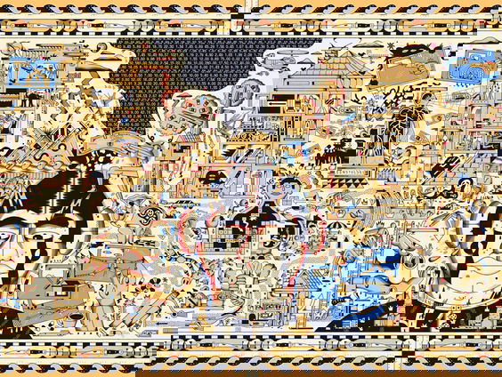 Kunstenaar verkoopt wandtapijt voor precies zijn studieschuld