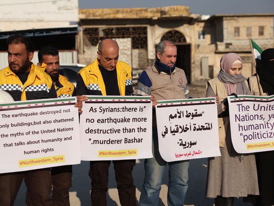 Hulpverleners Syrië zelf ook hard getroffen door aardbeving