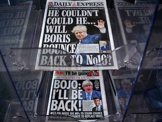 Boris Johnson uit de race om Liz Truss op te volgen