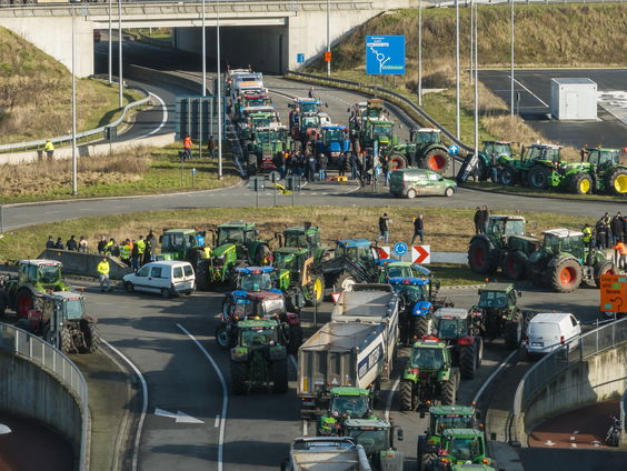 Hoe manifesteren de boerenprotesten zich in Brussel?
