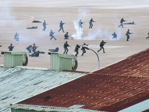 Grote militaire oefening in Taiwan